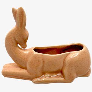 Vintage Early Hull Reclining Deer Planter 941 Ligh
